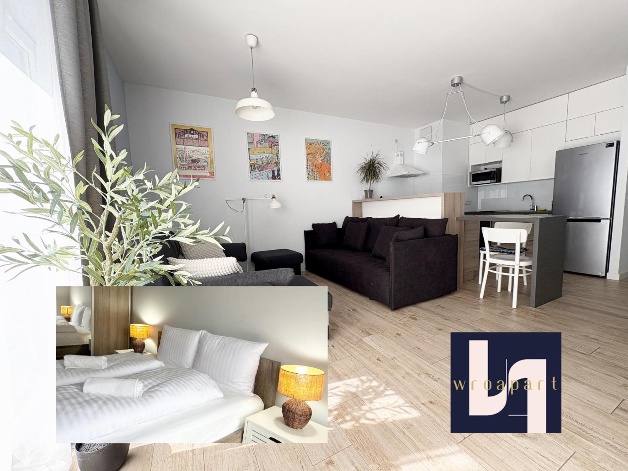 Apartment The Grand Martini - Family & Work Space - 2 Bedrooms, 2 Bathrooms, 2 Parking Places - Twoja Przestrzen Dla Rodzin I Biznesu - Everything Need For Work And Family Comfort Breslau